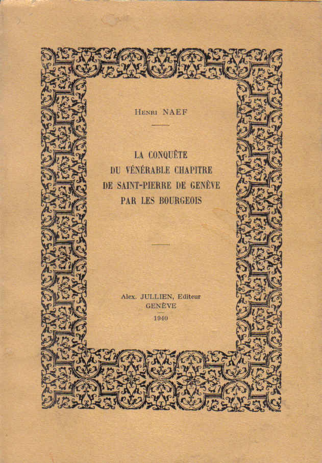 chapitre de saint-pierre à genève